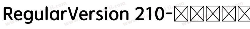 RegularVersion 210字体转换